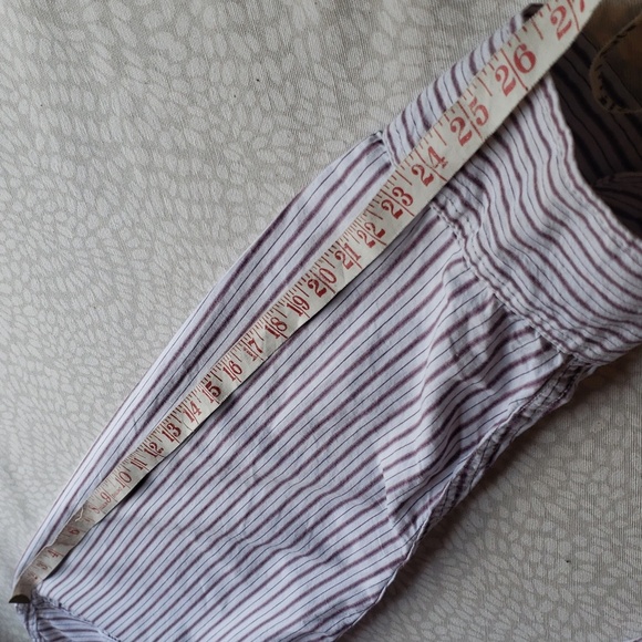 Men's Aeropostale White Striped Long Sleeve Button-up Shirt Size M - NWOT - Picture 11 of 12